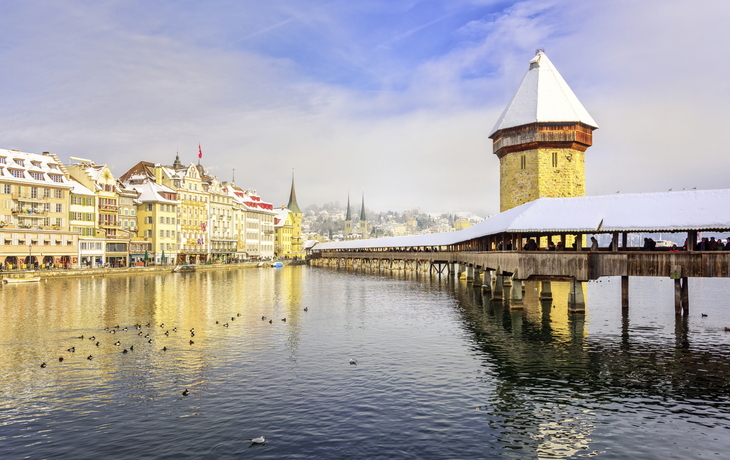 Kapellbrücke in Luzern, Schweiz