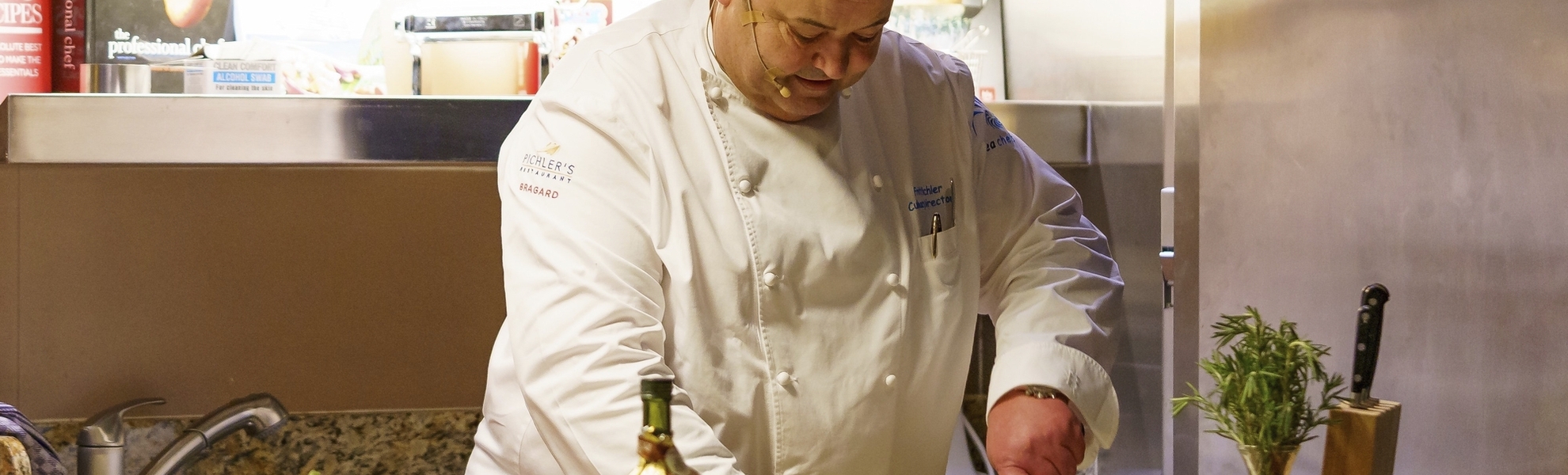 Fritz Pichler im Kochstudio