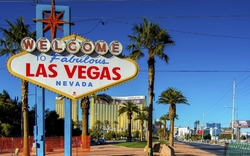 Willkommensschild von Las Vegas, USA