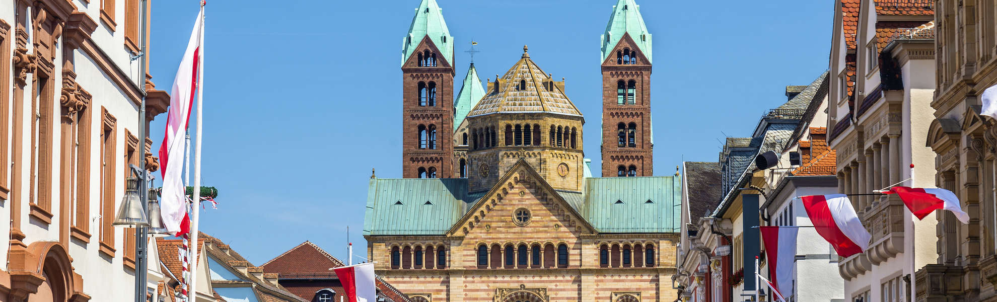 Blick auf den Dom von Speyer, Deutschland