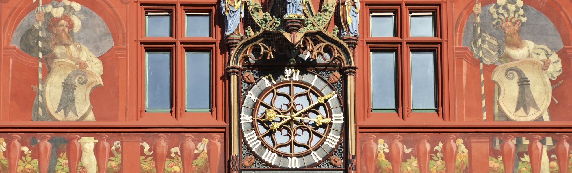 Rathaus in Basel, Schweiz