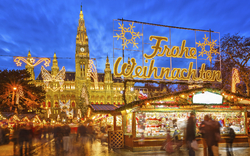 Weihnachtsmarkt in Wien, Österreich