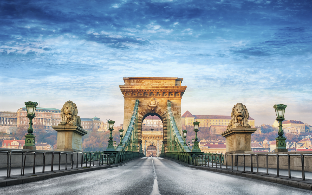 Freiheitsbrücke in Budapest, Ungarn