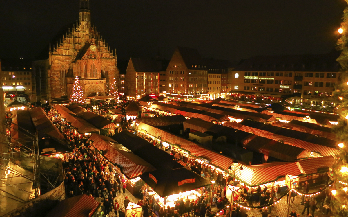 Weihnachtsmarkt in Nürnberg, Deutschland