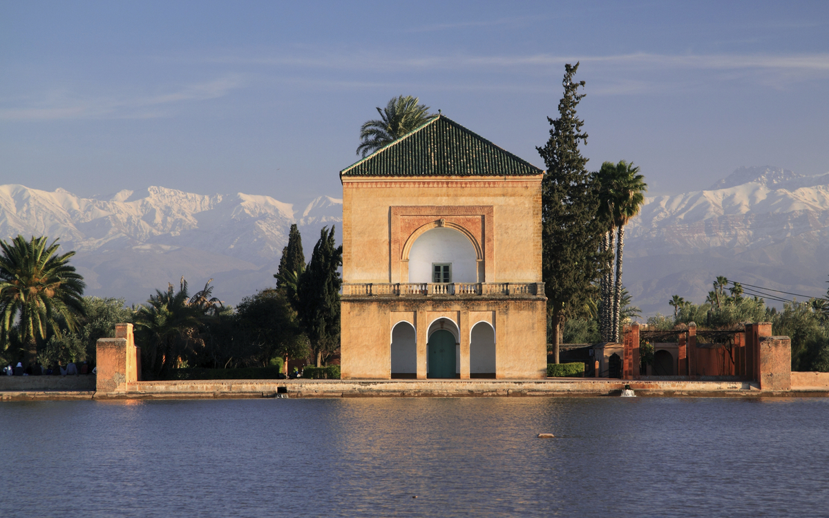 Menara Garten in Marrakesch, Marokko