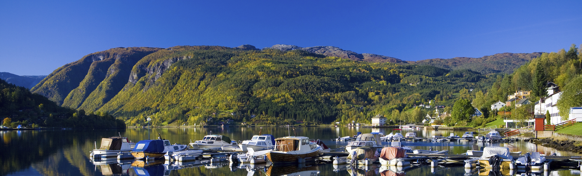 Hafen von Ulvik, Norwegen
