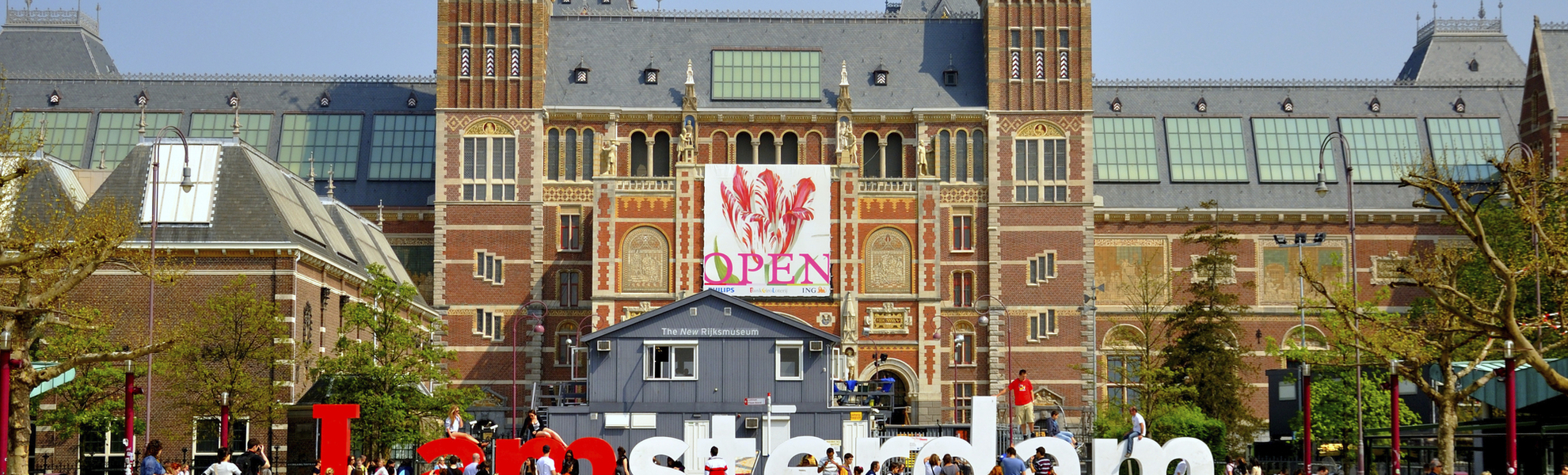 Das Rijksmuseum in Amsterdam, Niederlande