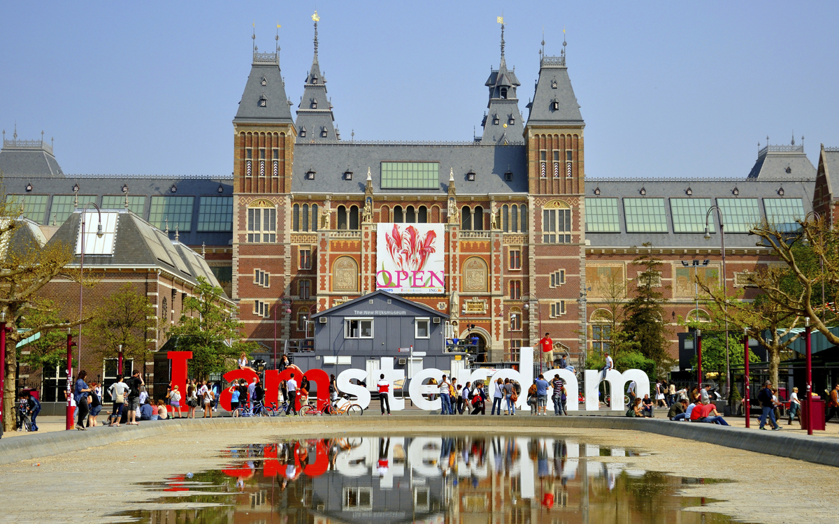 Das Rijksmuseum in Amsterdam, Niederlande
