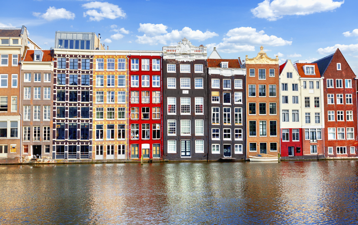 Hauser am Kanal von Amsterdam, Niederlande