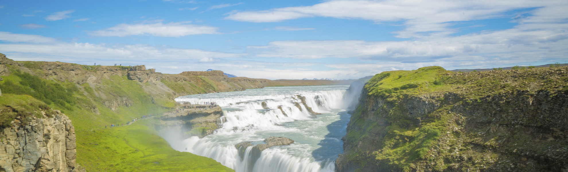 Der Gullfoss Wasserfall, Island
