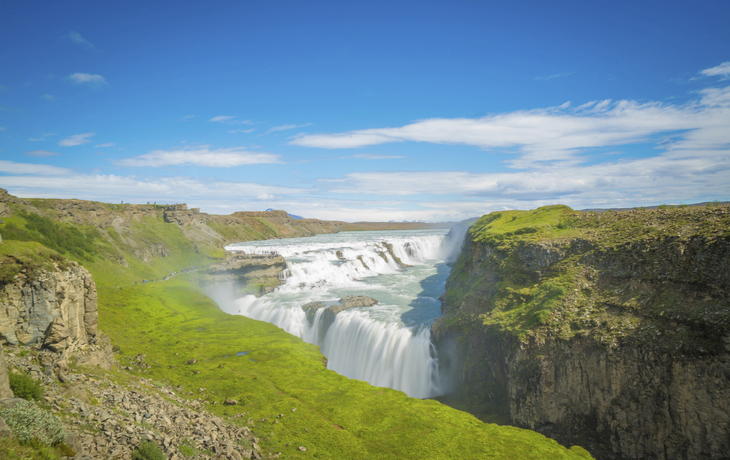Der Gullfoss Wasserfall, Island