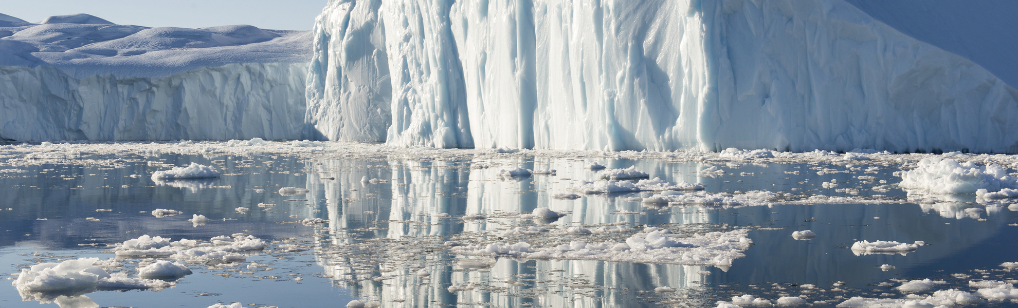 Eisberge in der Diskobucht in Grönland