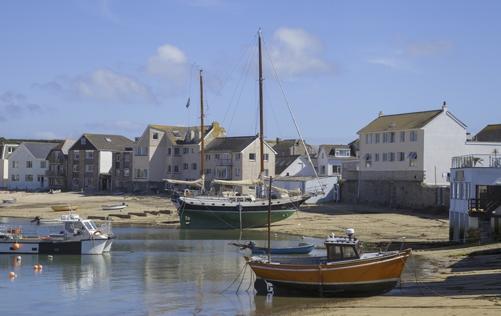 St. Marys Hafen auf den Scilly Inseln, England