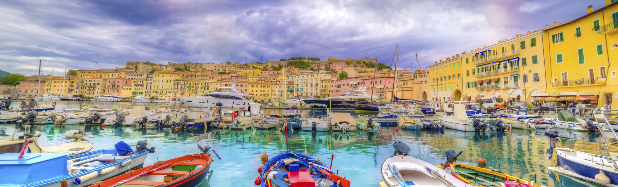 Hafen von Portoferreio, Italien