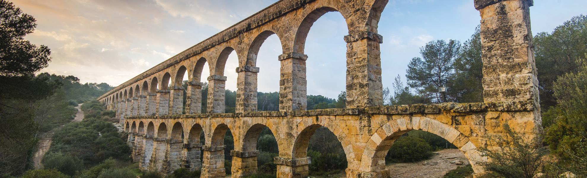Römisches Aquädukt Aqüeducte de les Ferreres in Tarragona, Spanien