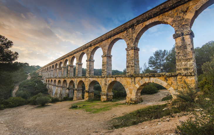 Römisches Aquädukt Aqüeducte de les Ferreres in Tarragona, Spanien