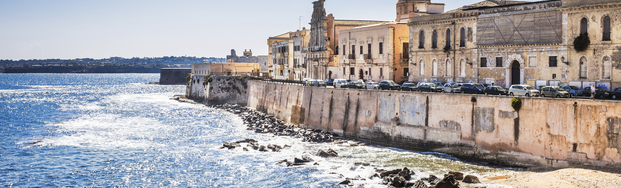 Küste von Syrakus, Sizilien, Italien