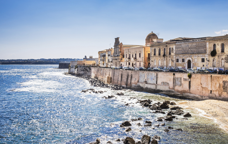 Küste von Syrakus, Sizilien, Italien