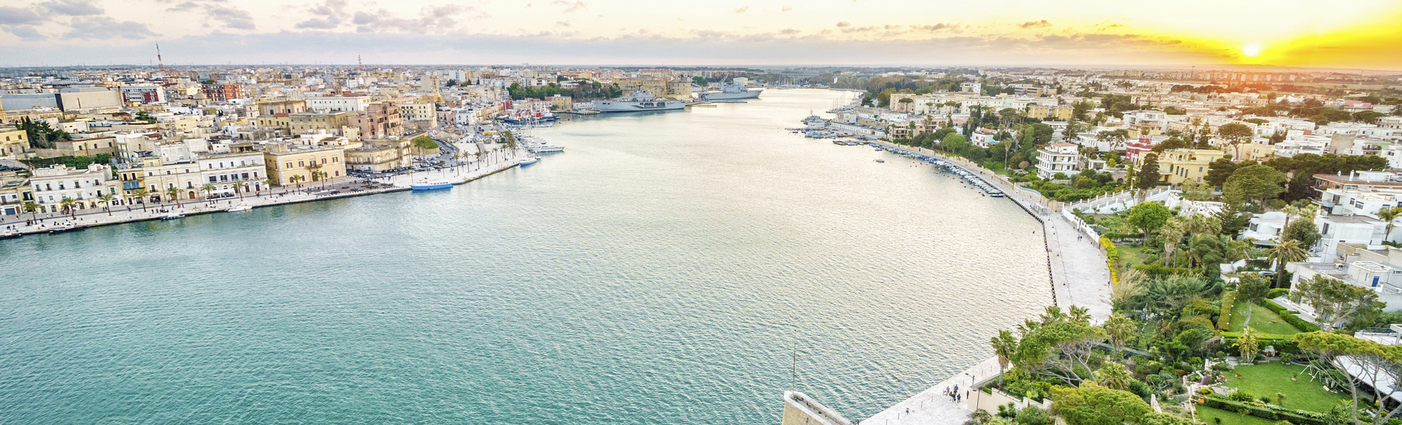 Luftaufnahme von Brindisi, Italien