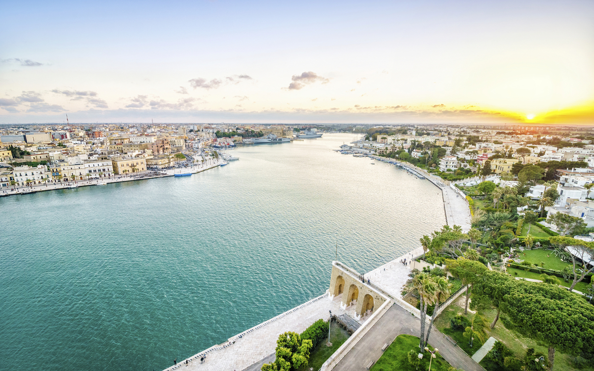 Luftaufnahme von Brindisi, Italien