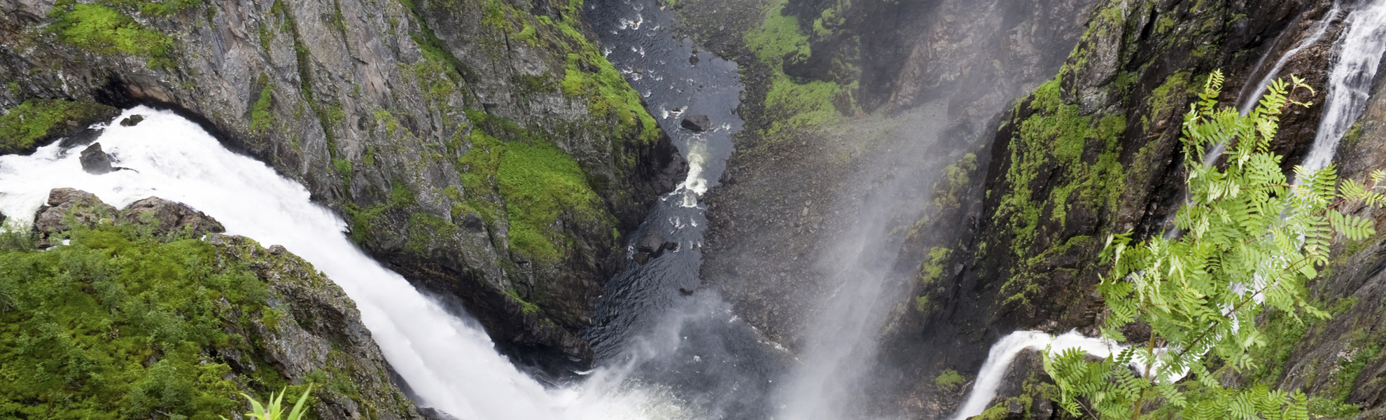Voringsfossen Wasserfall im Eidfjord, Norwegen