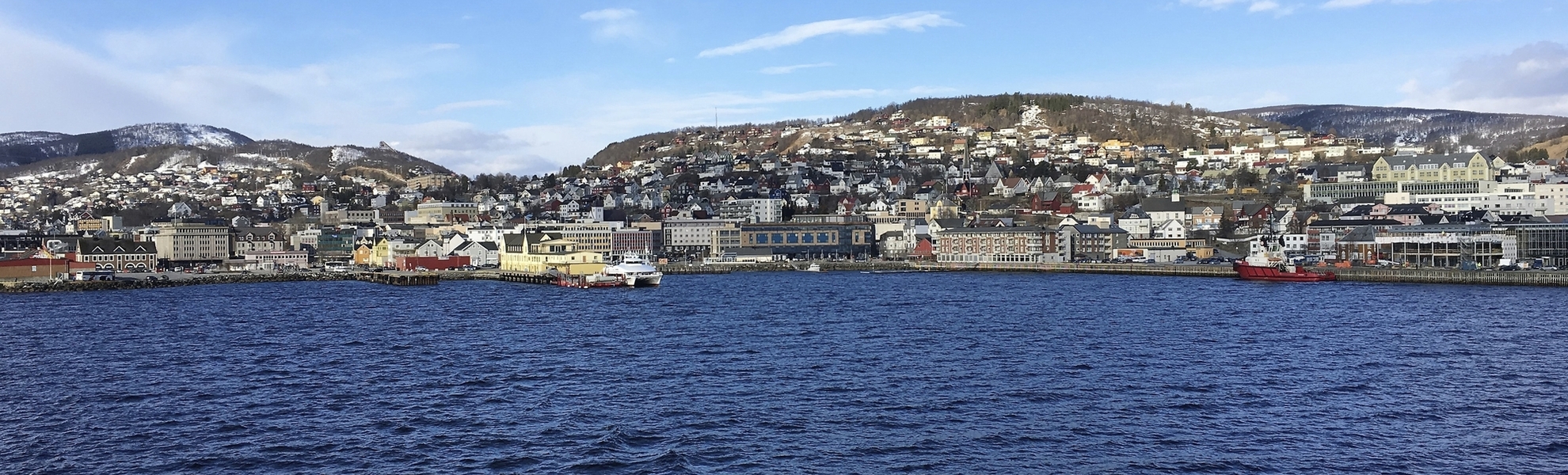 Küste von Harstad, Norwegen