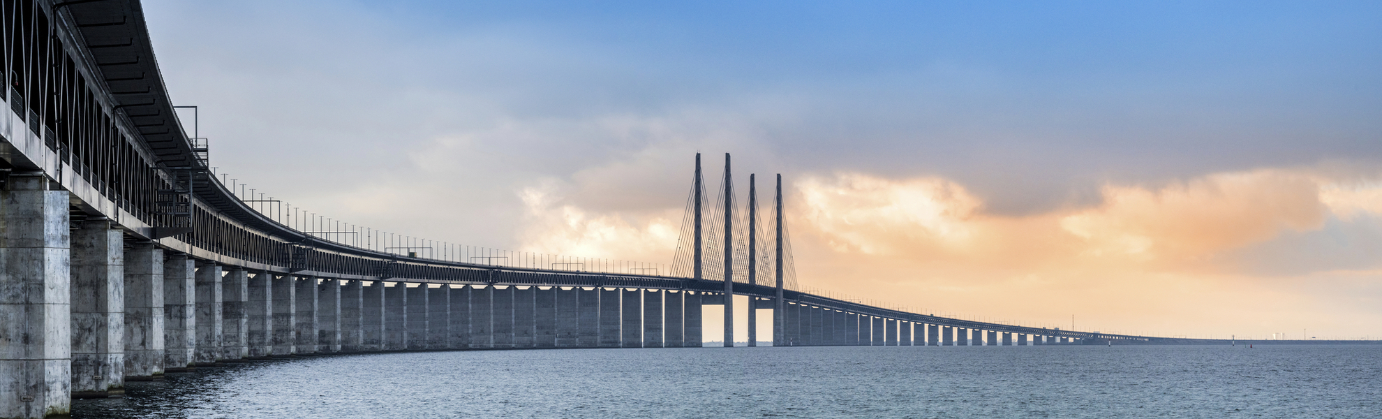 Oresund Brücke in Malmö, Schweden