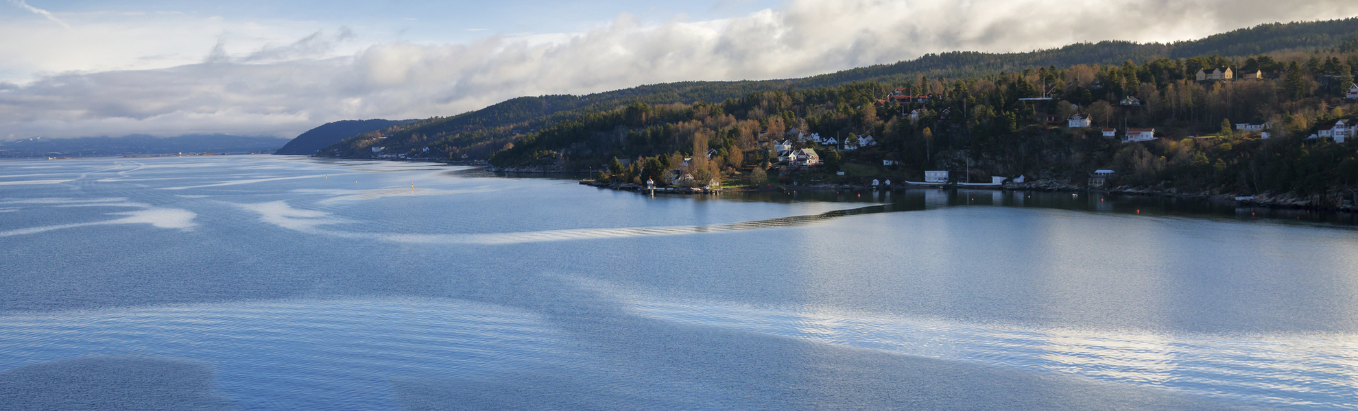Oslofjord durch Oslo, Norwegen