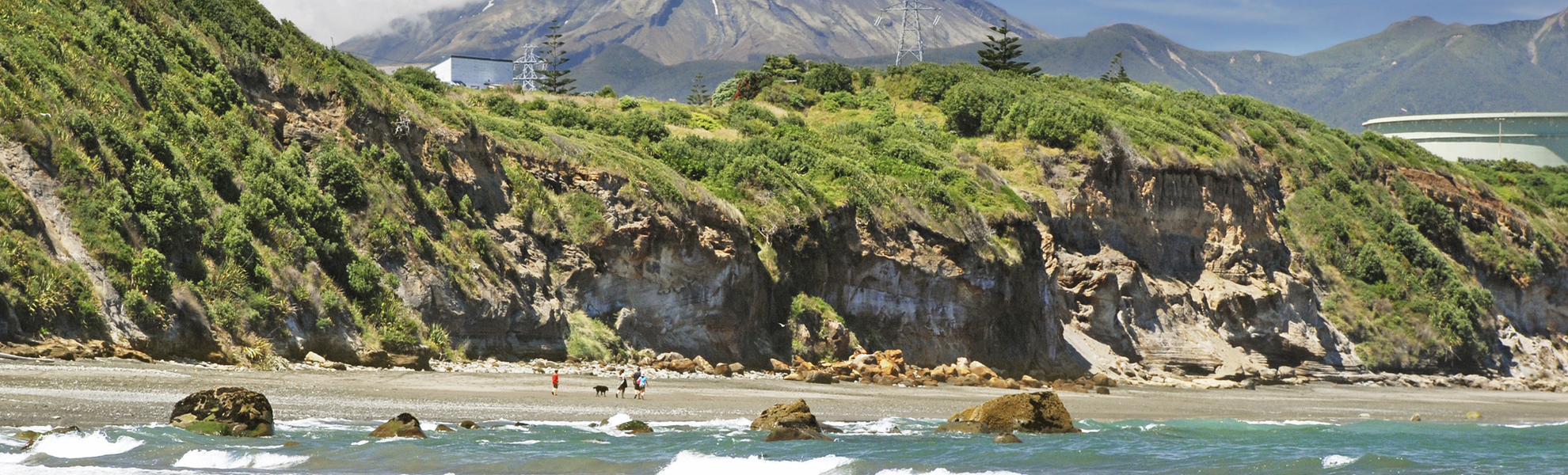 Blick auf den Mount Taranaki, Neusseeland