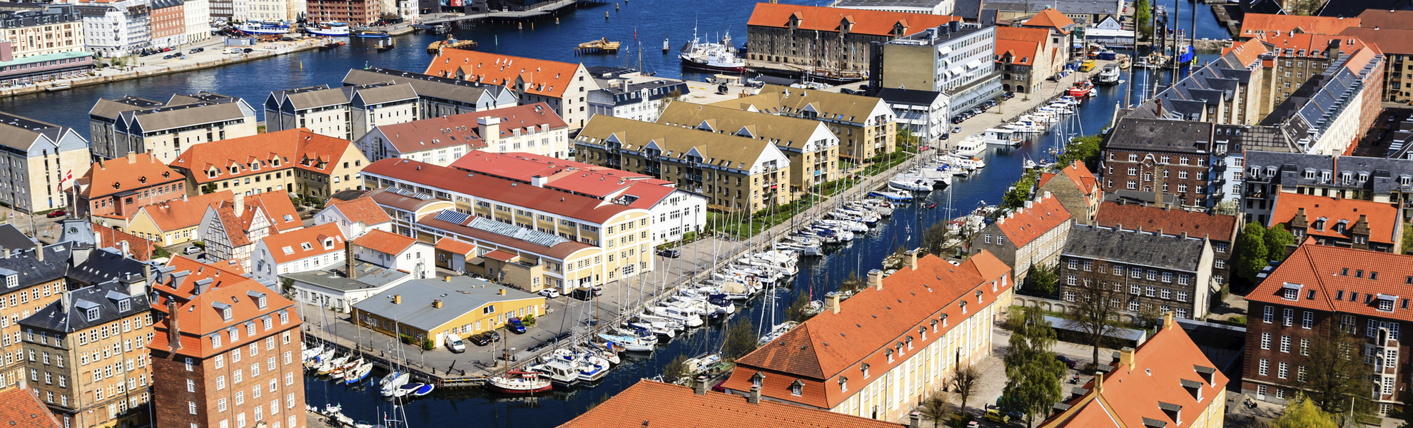 Innenstadt und Hafen von Kopenhagen, Dänemark