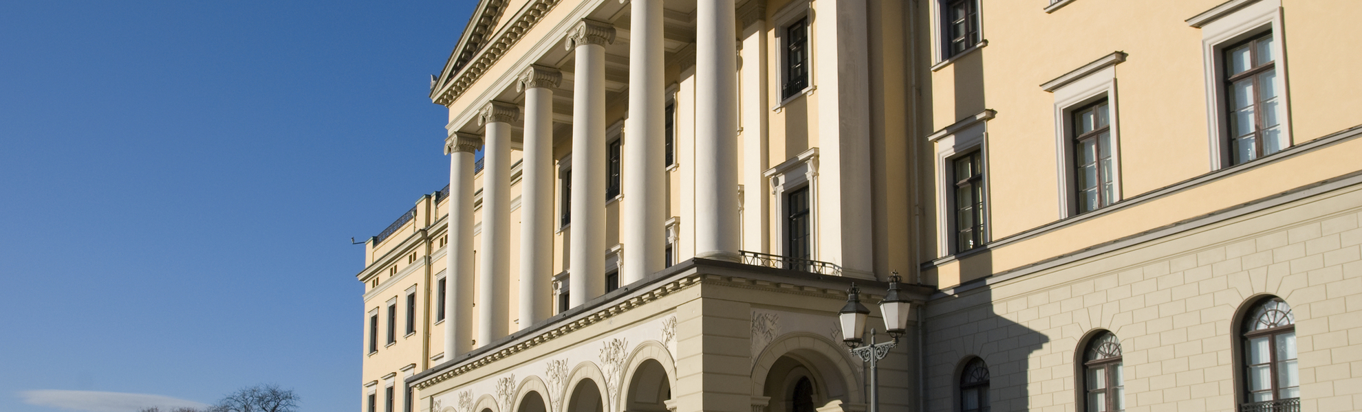 Das königliche Schloss in Oslo, Norwegen