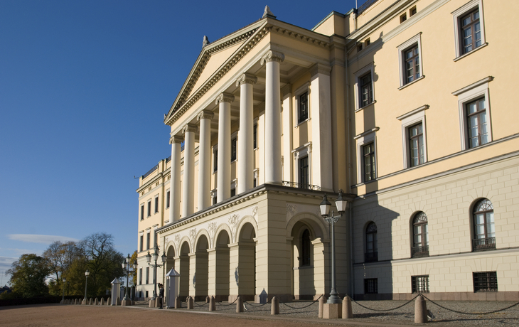 Das königliche Schloss in Oslo, Norwegen