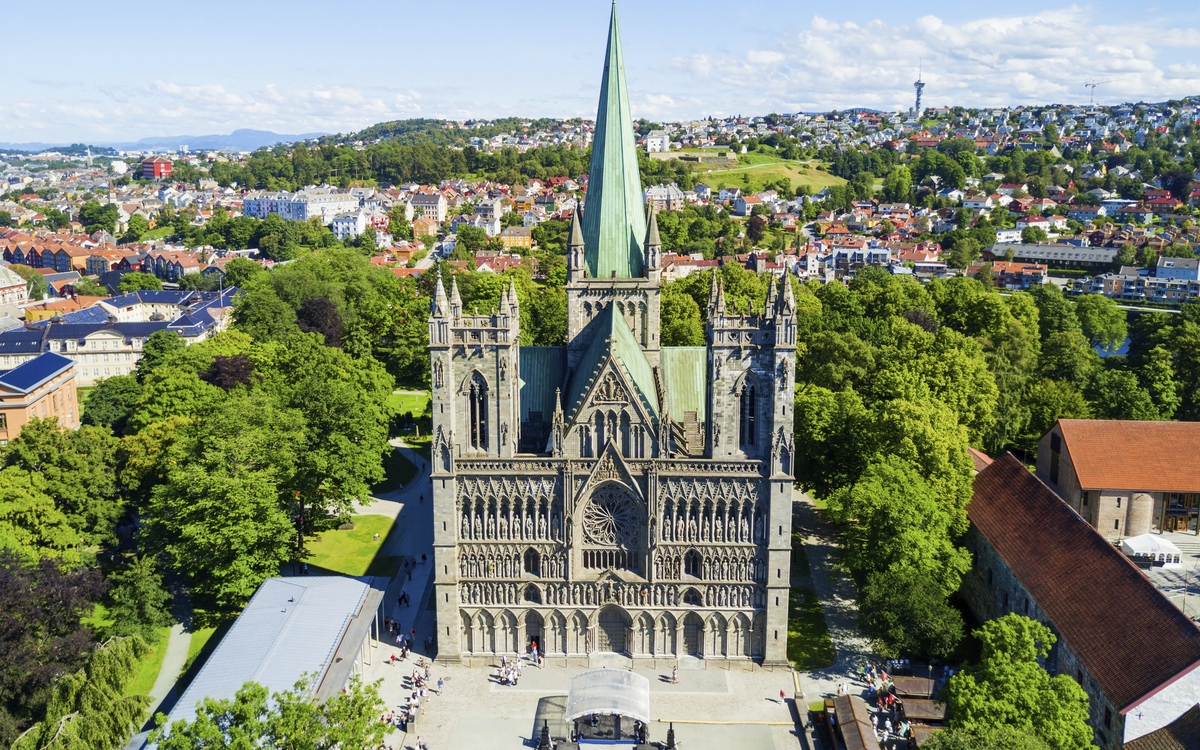 Nidarosdom in Trondheim, Norwegen