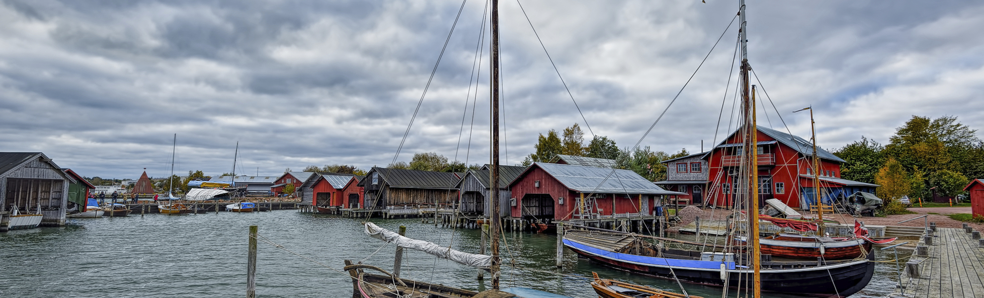 Hafen in Mariehamn, Finnland