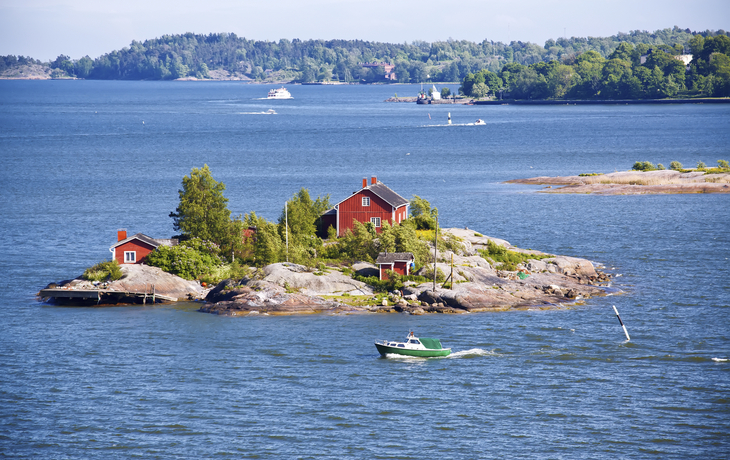 Kleine felsige Insel 