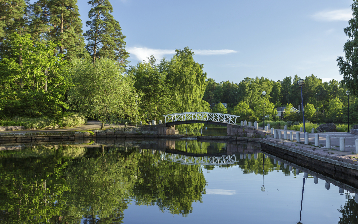 Sapokka Wasser Garten in Kotka, Finnland