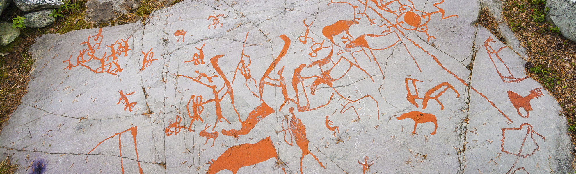 Felsenzeichnungen von Hjemmeluft, Norwegen