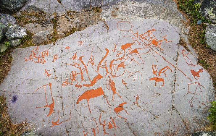 Felsenzeichnungen von Hjemmeluft, Norwegen