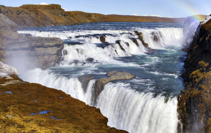 Wasserfall in Gullfoss, Island
