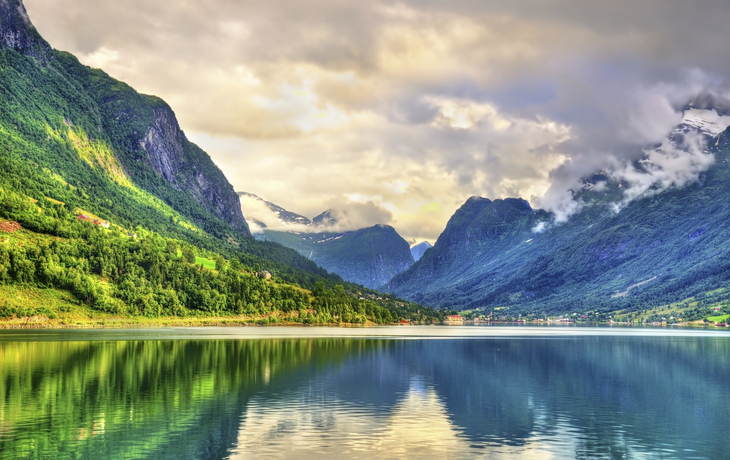 Panorama vom Nordfjord, Norwegen