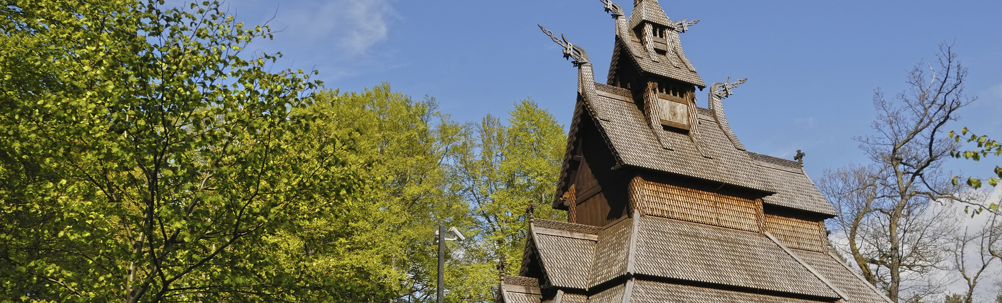 Fantoft-Stabkirche in Bergen, Norwegen
