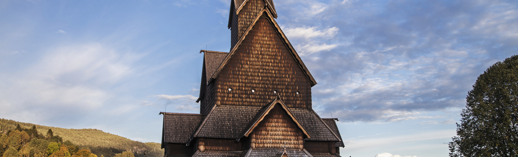 Holzkirche in Notodden, Norwegen