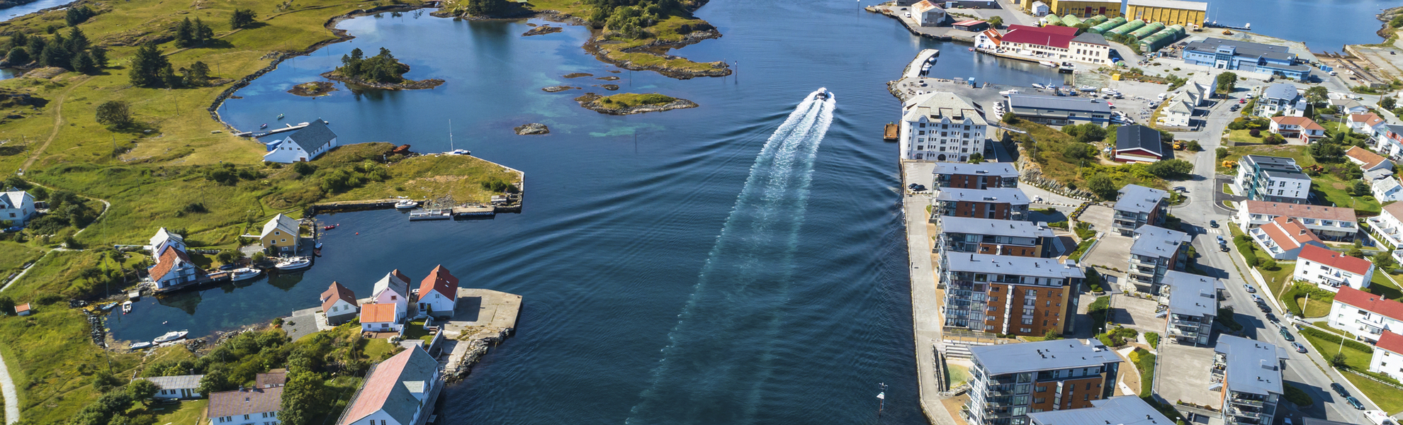 Luftansicht von Haugesund, Norwegen