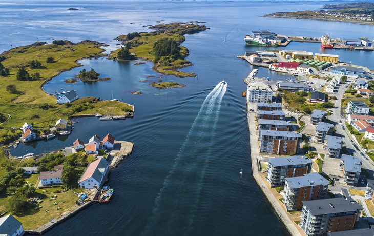 Luftansicht von Haugesund, Norwegen