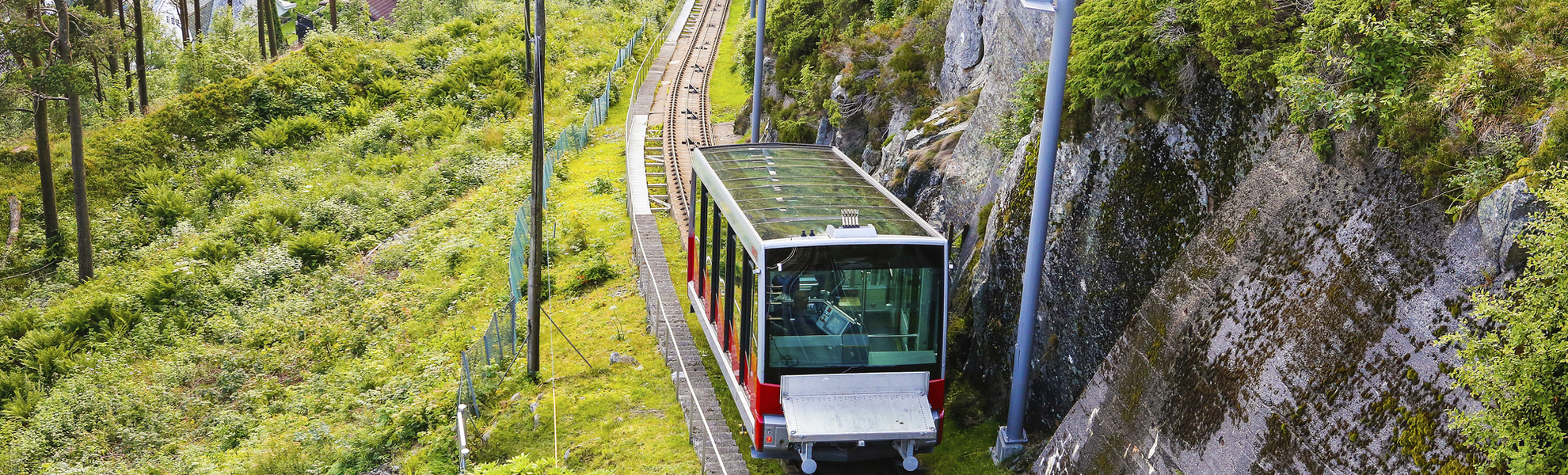 Bergen, Bahn