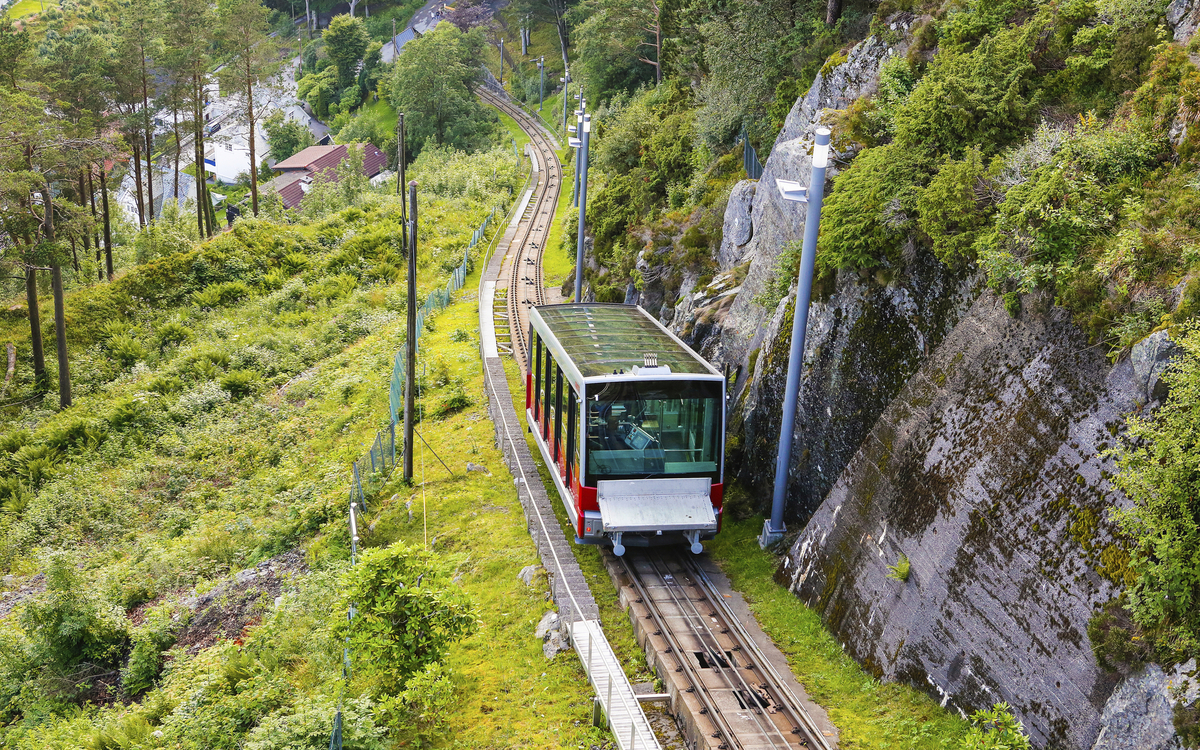 Bergen, Bahn