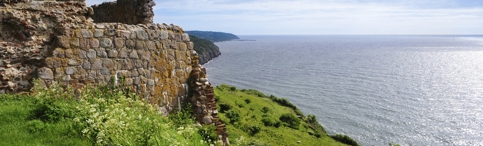 Hammershus auf der Insel Bornholm, Dänemark