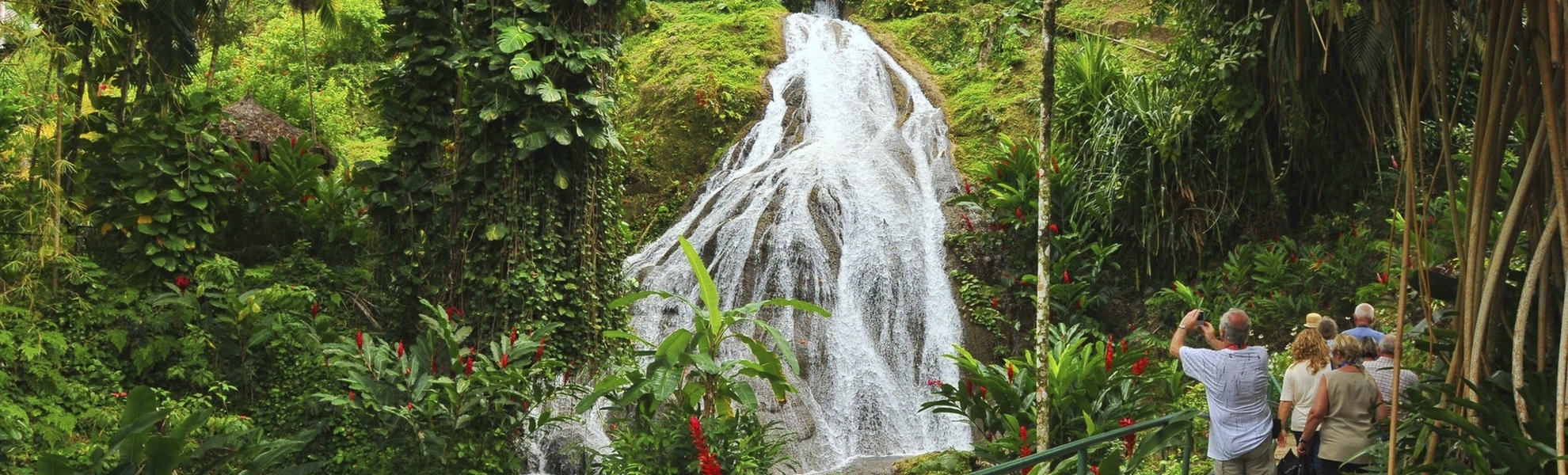 Wasserfall in der Natur von Montego Bay, Jamaika