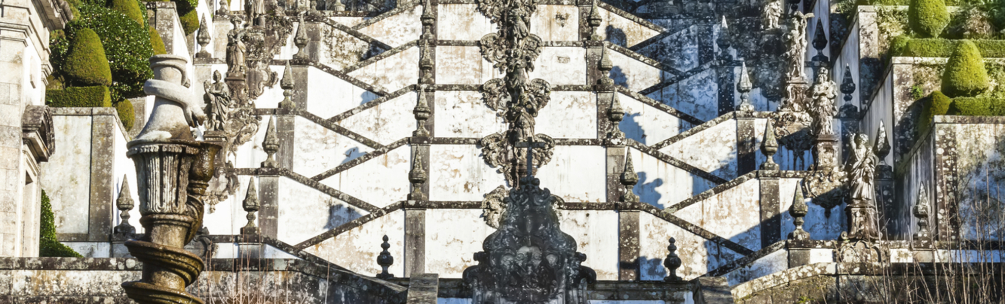 Treppen zum Dom Jesus Do Monte in Braga, Portugal