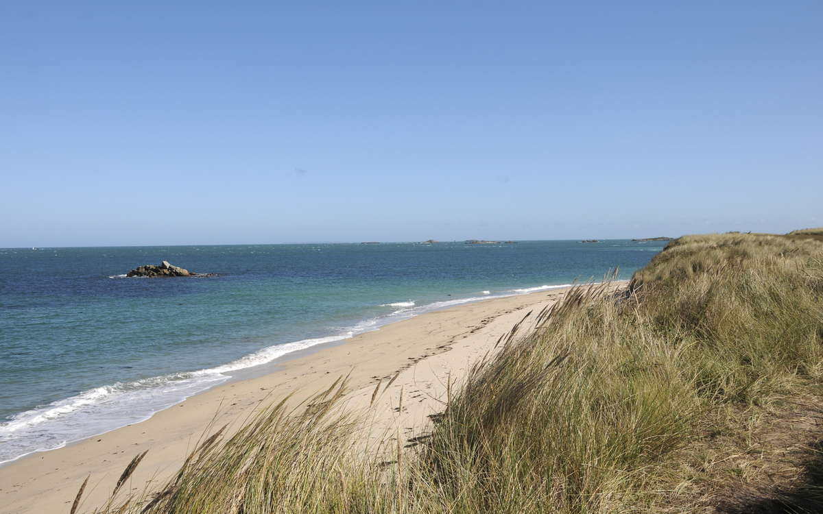 Strand der Insel Herm, England
